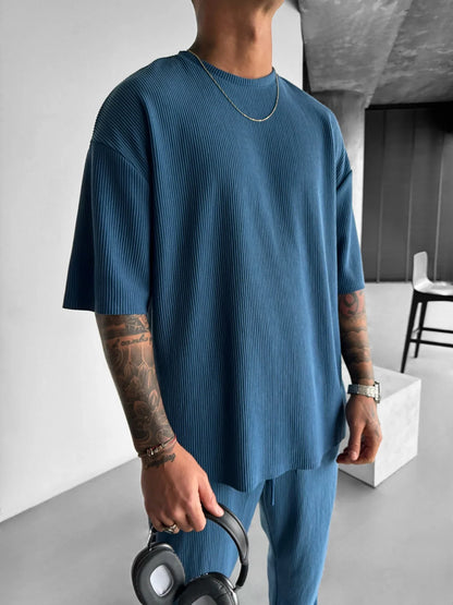 Oversize Cord Tee - Herren T-Shirt mit Cord-Struktur