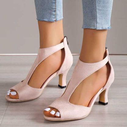 Orthopädische Damen Sandalen mit Absatz - Volmena