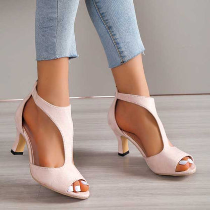 Orthopädische Damen Sandalen mit Absatz - Volmena