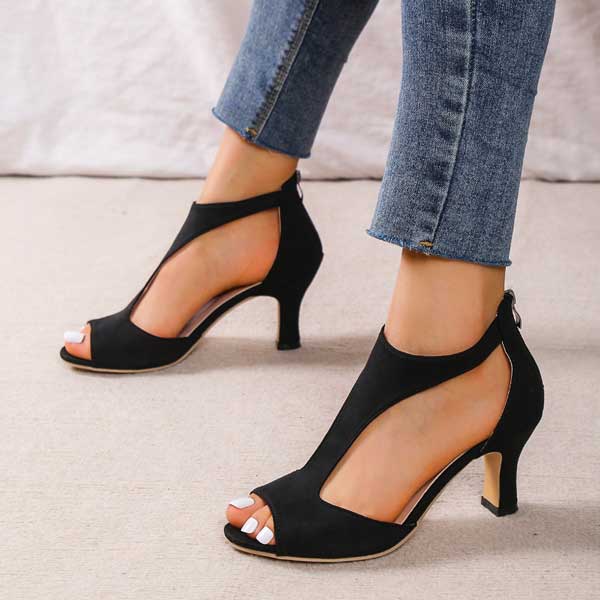 Orthopädische Damen Sandalen mit Absatz - Volmena