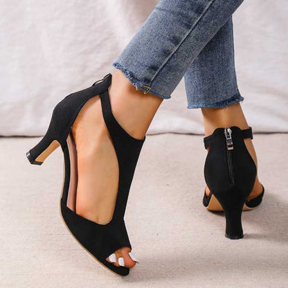 Orthopädische Damen Sandalen mit Absatz - Volmena