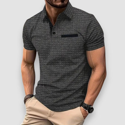 Lumier - Gemustertes Herren Poloshirt Premium