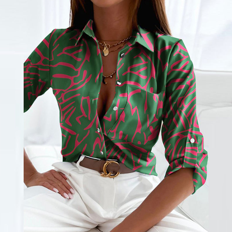 Linda | Bluse mit Umlegekragen