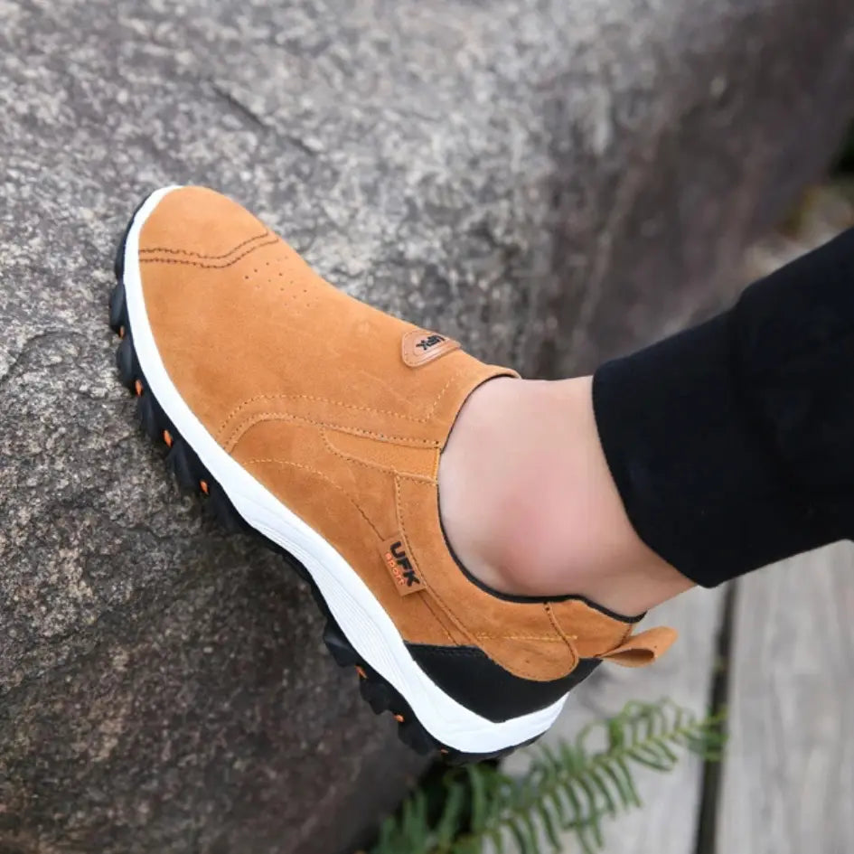 Heren comfortabele Wandelschoen zonder veteres - Ortho slip-on