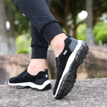 Heren comfortabele Wandelschoen zonder veteres - Ortho slip-on