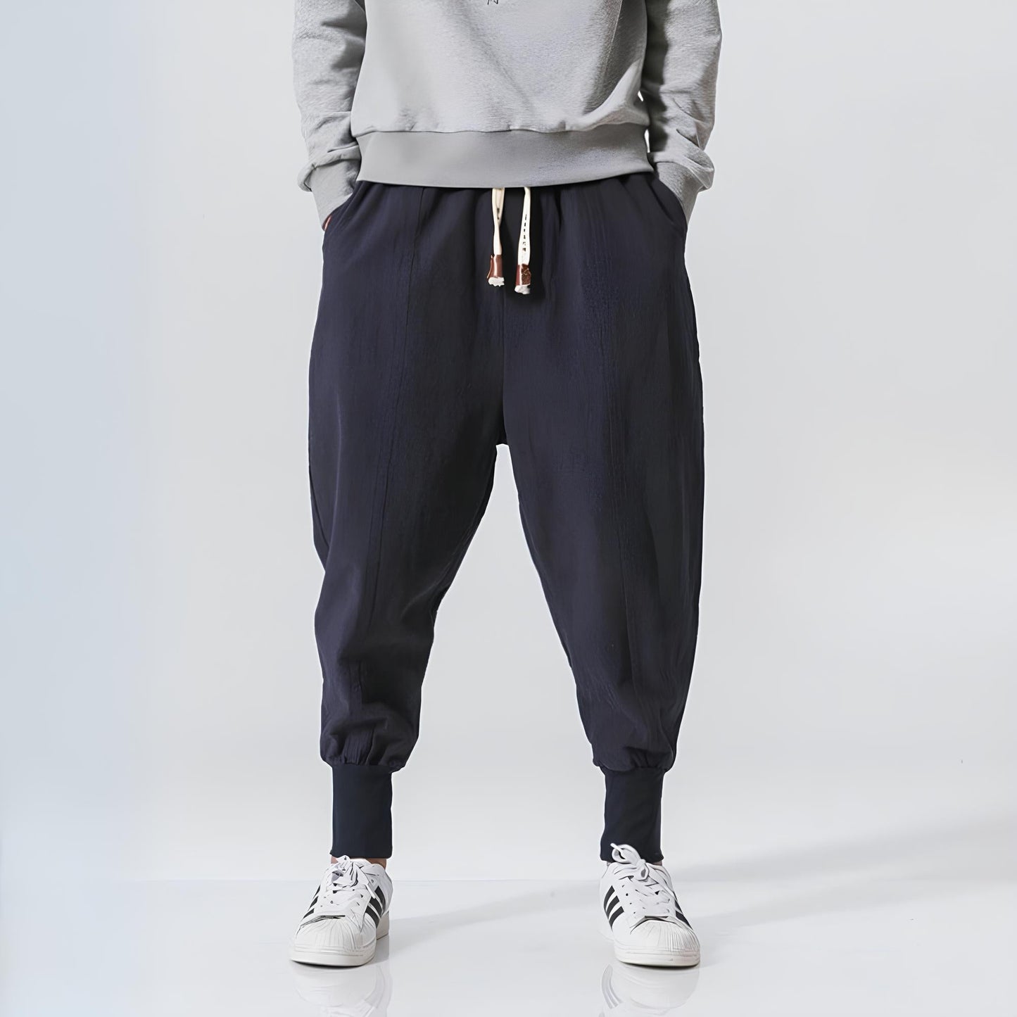 Riku - Bequeme Japanische Baumwoll-Haremhose