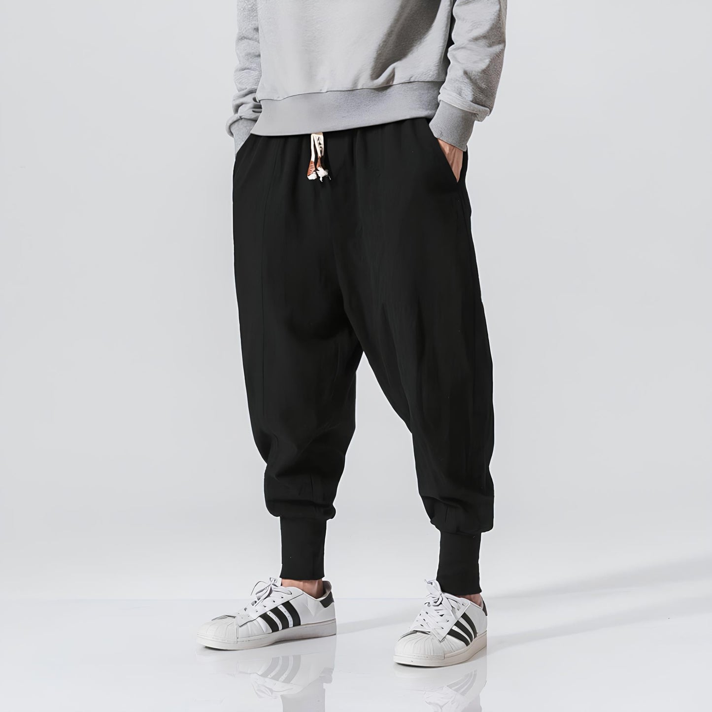 Riku - Bequeme Japanische Baumwoll-Haremhose