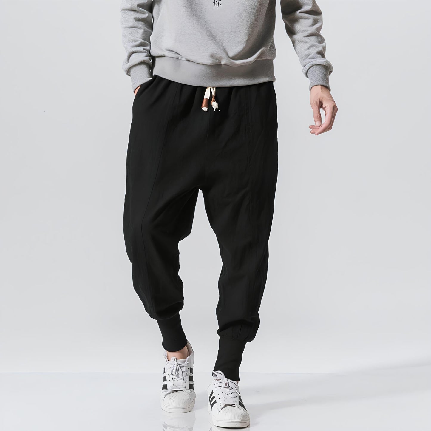 Riku - Bequeme Japanische Baumwoll-Haremhose