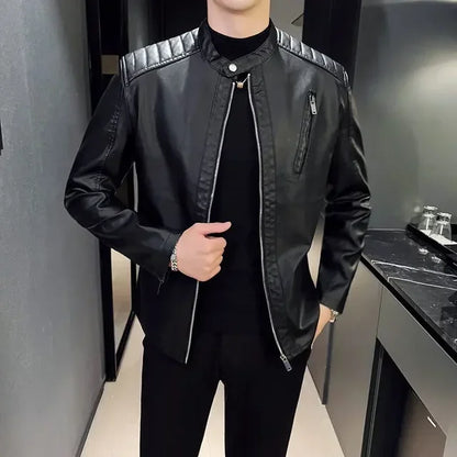 Elegante Klassische Lederjacke