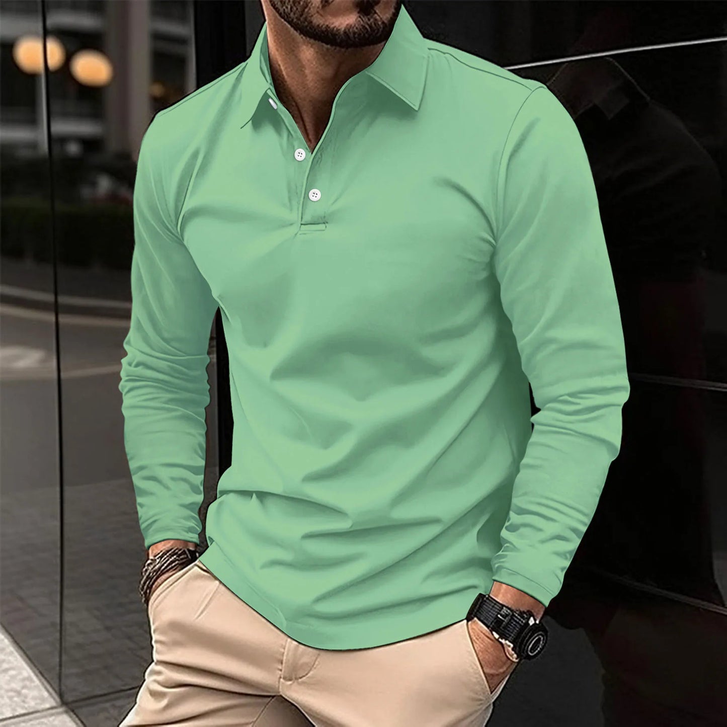 Ralph™ - Lässiges Poloshirt mit langen Ärmeln