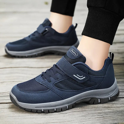 Heren Wandelschoenen met Klittenband – Comfort, Ademend & Lichtgewicht