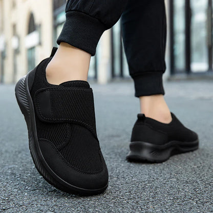 Dames en Heren Comfortabele Klittenband Schoenen voor Brede en Gezwollen Voeten
