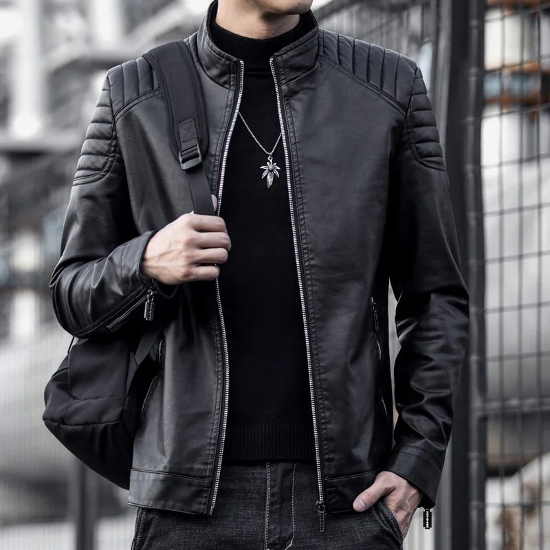 Premium Designer Lederjacke