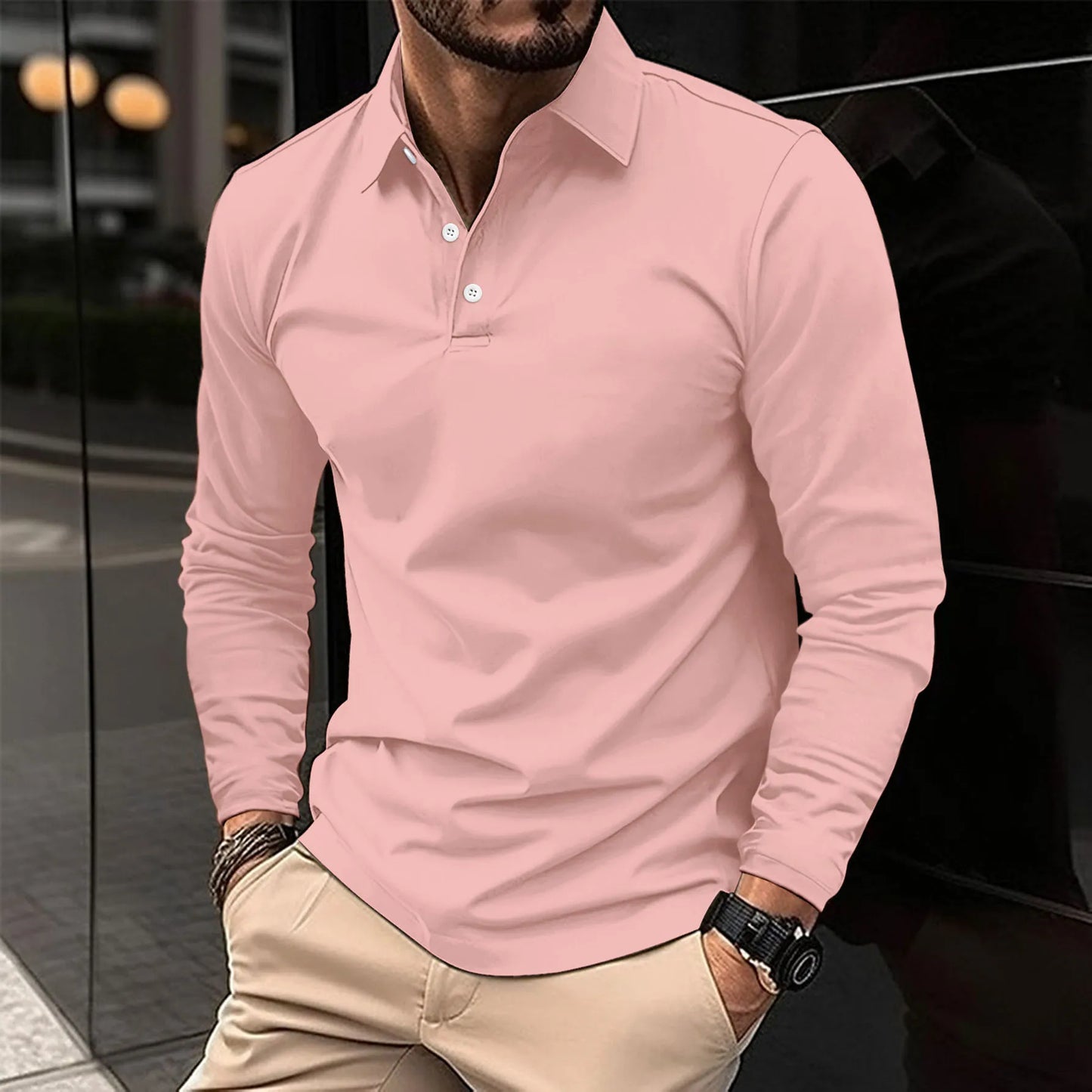 Ralph™ - Lässiges Poloshirt mit langen Ärmeln