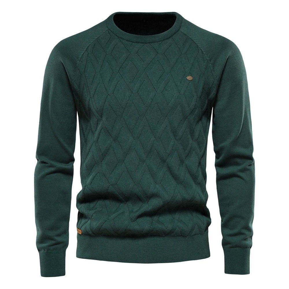 Theodor | Herrenpullover mit Rautenmuster