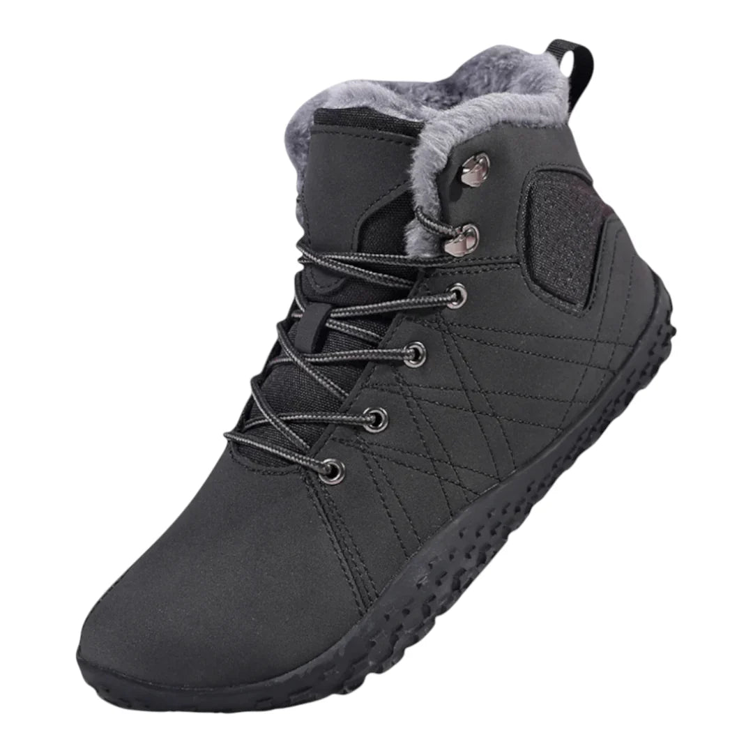 Dames en Heren Gevoerde Barefoot Wandelschoenen – Natuurlijk Loopcomfort en Warme Ondersteuning