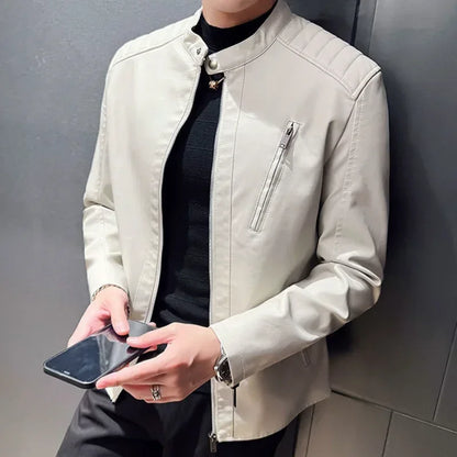 Elegante Klassische Lederjacke
