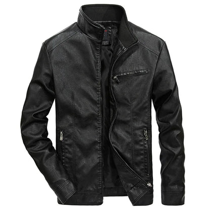 Lässige Lederjacke