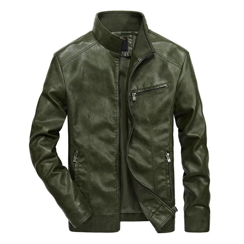 Lässige Lederjacke