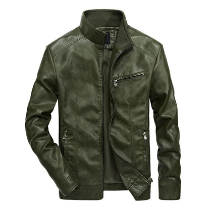 Lässige Lederjacke