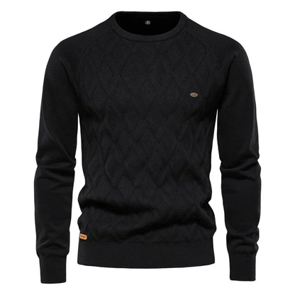 Theodor | Herrenpullover mit Rautenmuster