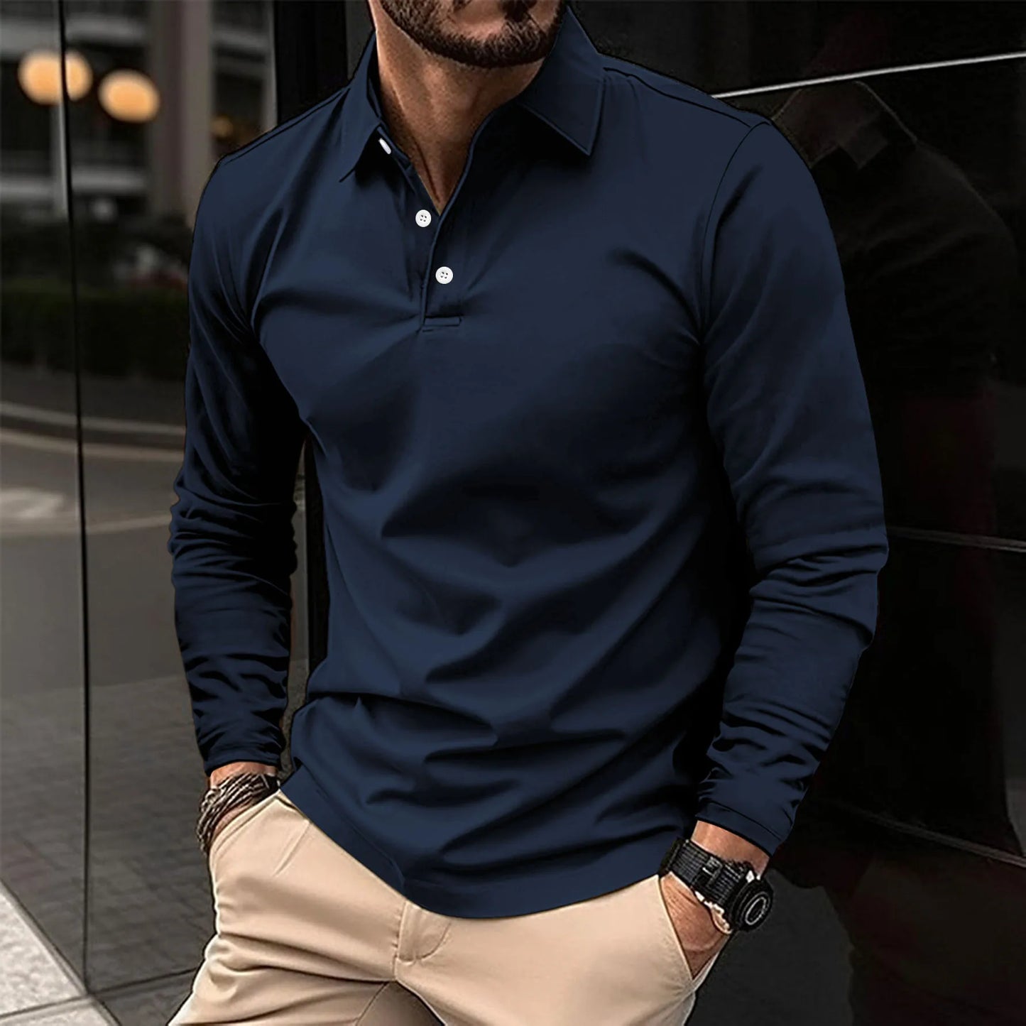 Ralph™ - Lässiges Poloshirt mit langen Ärmeln