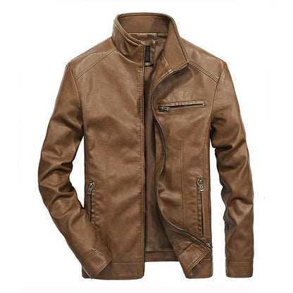 Lässige Lederjacke