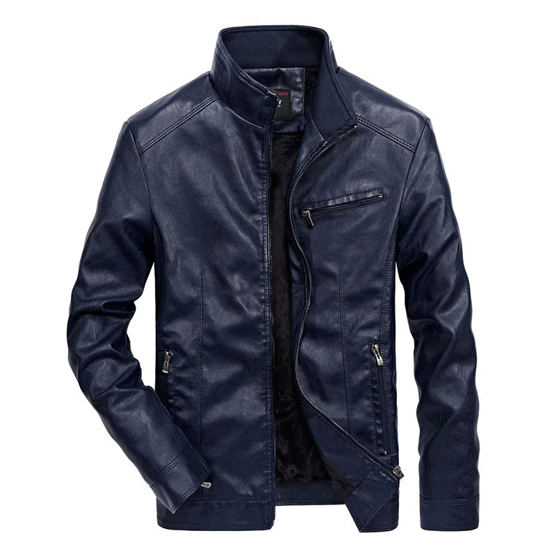 Lässige Lederjacke