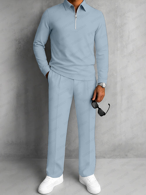 Modernes Polo & Hosen Sport-Set - Elegantes Herren Outfit