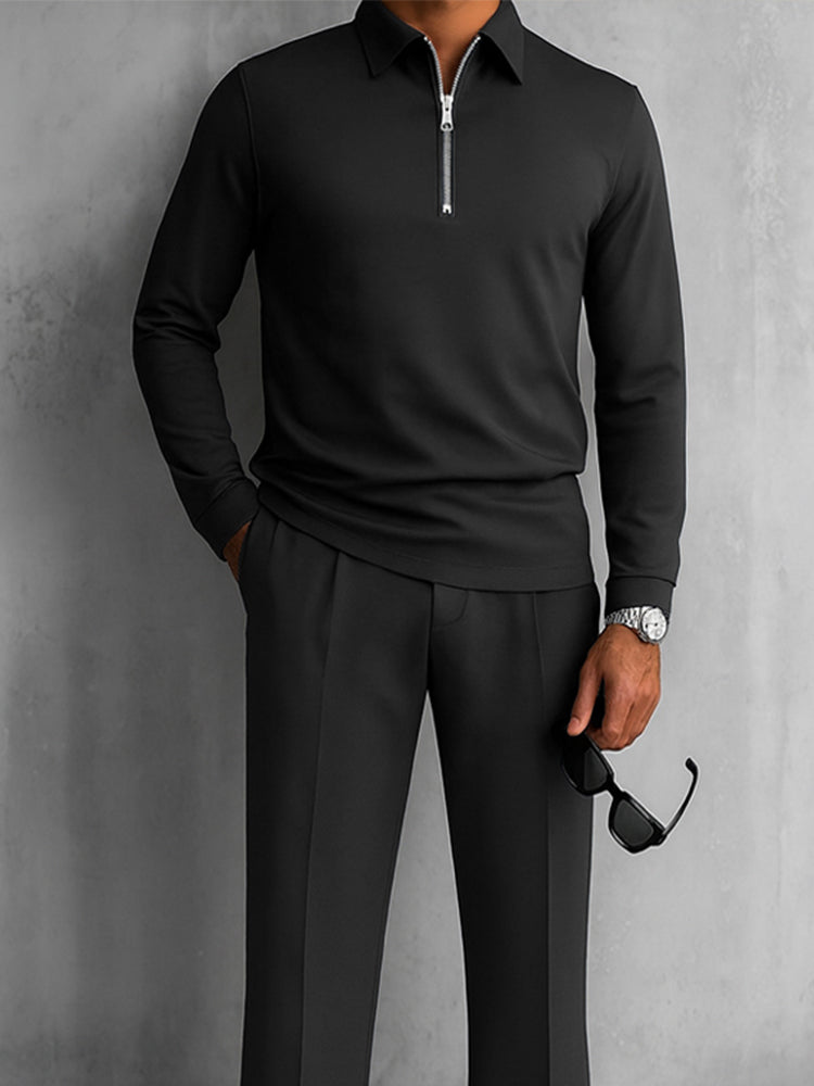 Modernes Polo & Hosen Sport-Set - Elegantes Herren Outfit