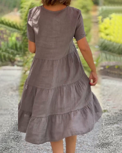Susan - V-Ausschnitt Kleid