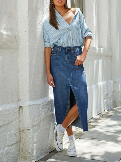 ROMHILD Denimrock mit Schlitz