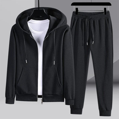 Premium Waffelstrick Loungewear-Set - Luxuriöse Herren Lounge-Kleidung