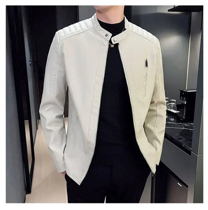 Elegante Klassische Lederjacke