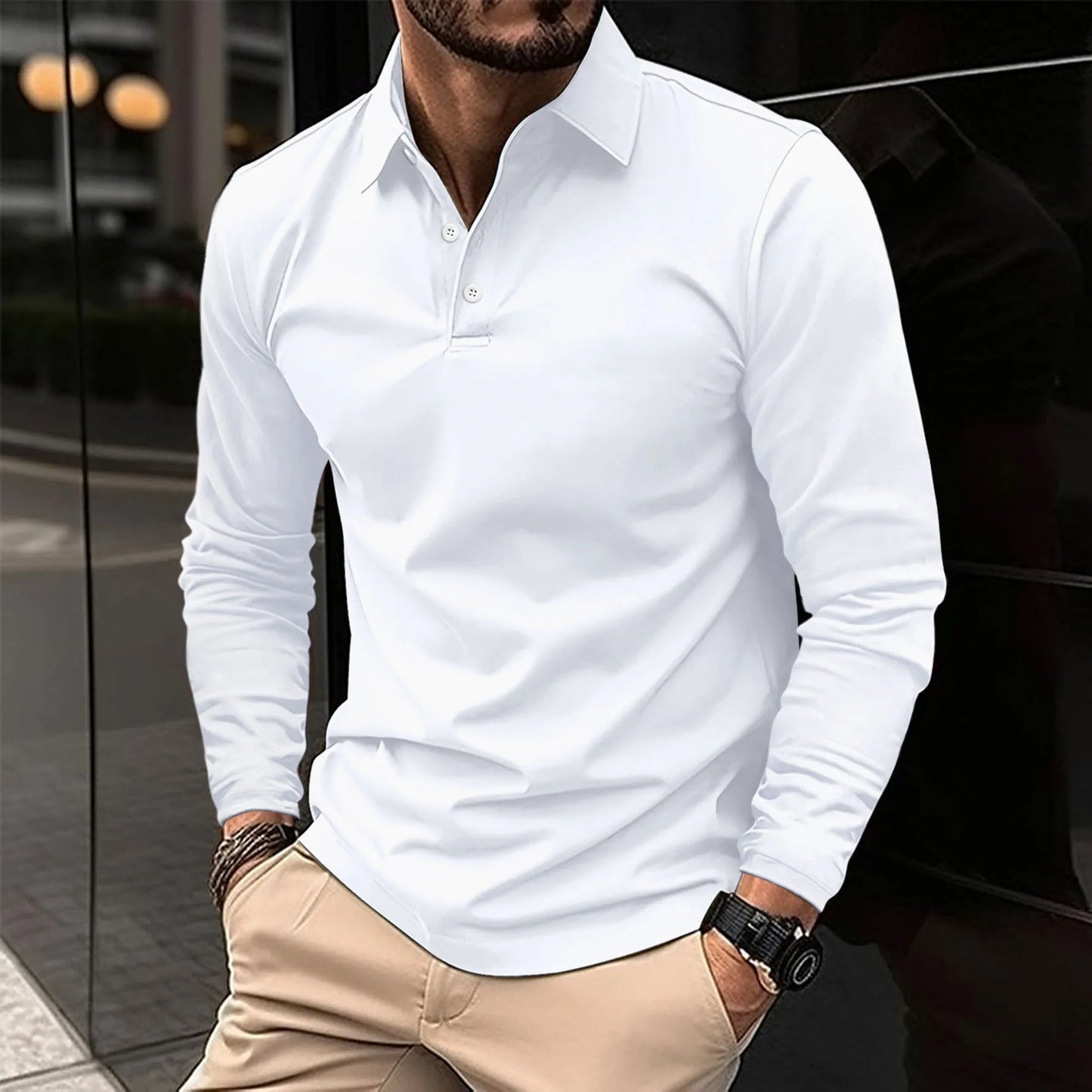 Ralph™ - Lässiges Poloshirt mit langen Ärmeln
