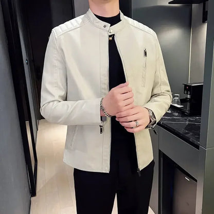 Elegante Klassische Lederjacke