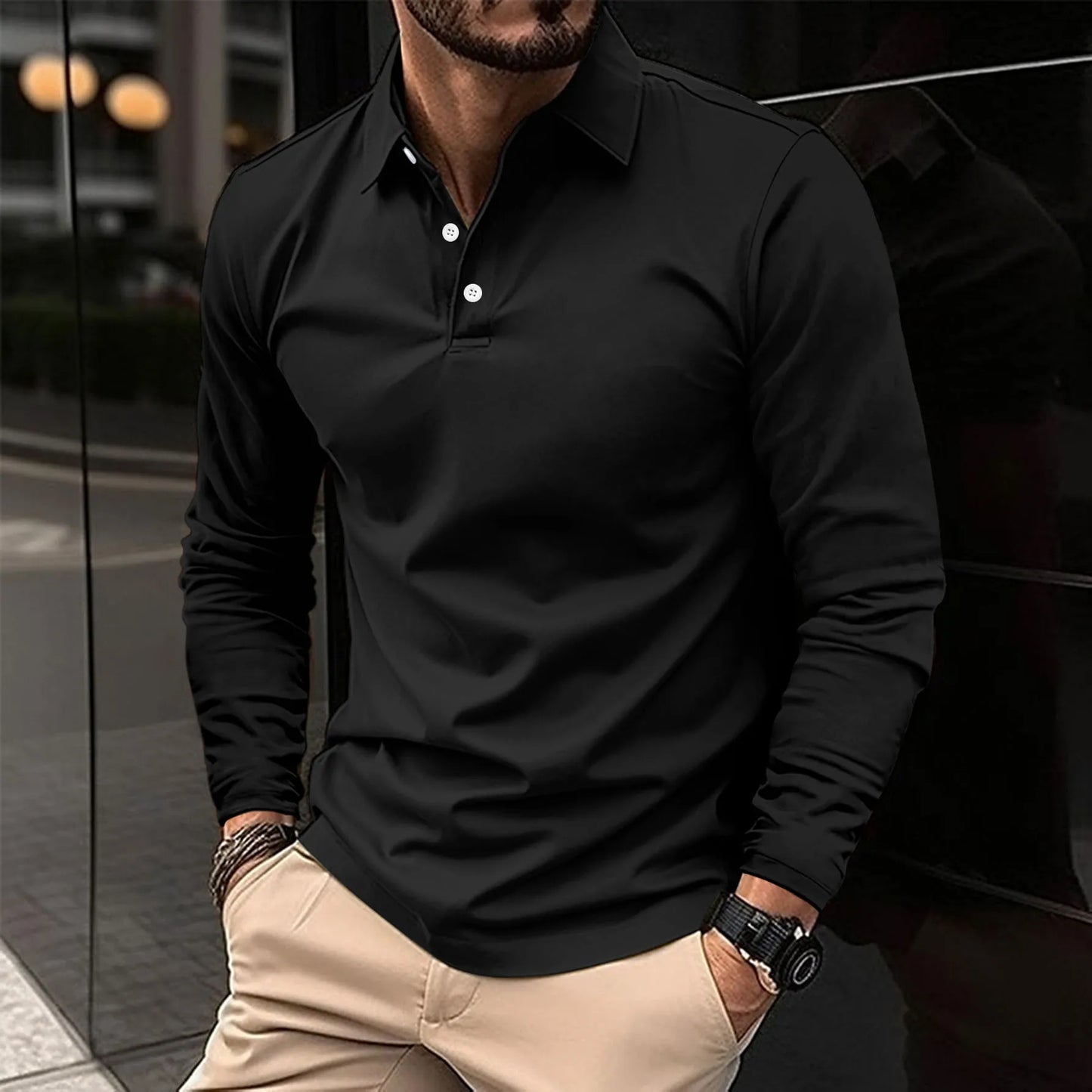 Ralph™ - Lässiges Poloshirt mit langen Ärmeln