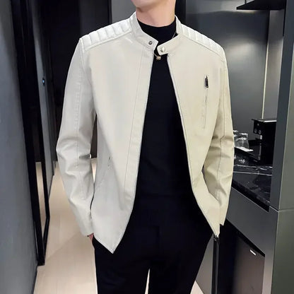 Elegante Klassische Lederjacke