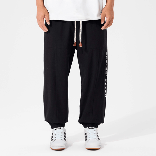 Shun - Bequeme Japanische Baumwoll-Haremhose