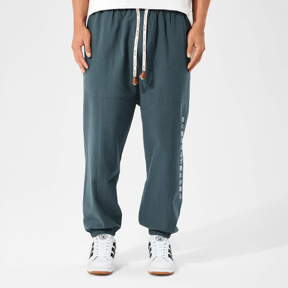 Shun - Bequeme Japanische Baumwoll-Haremhose