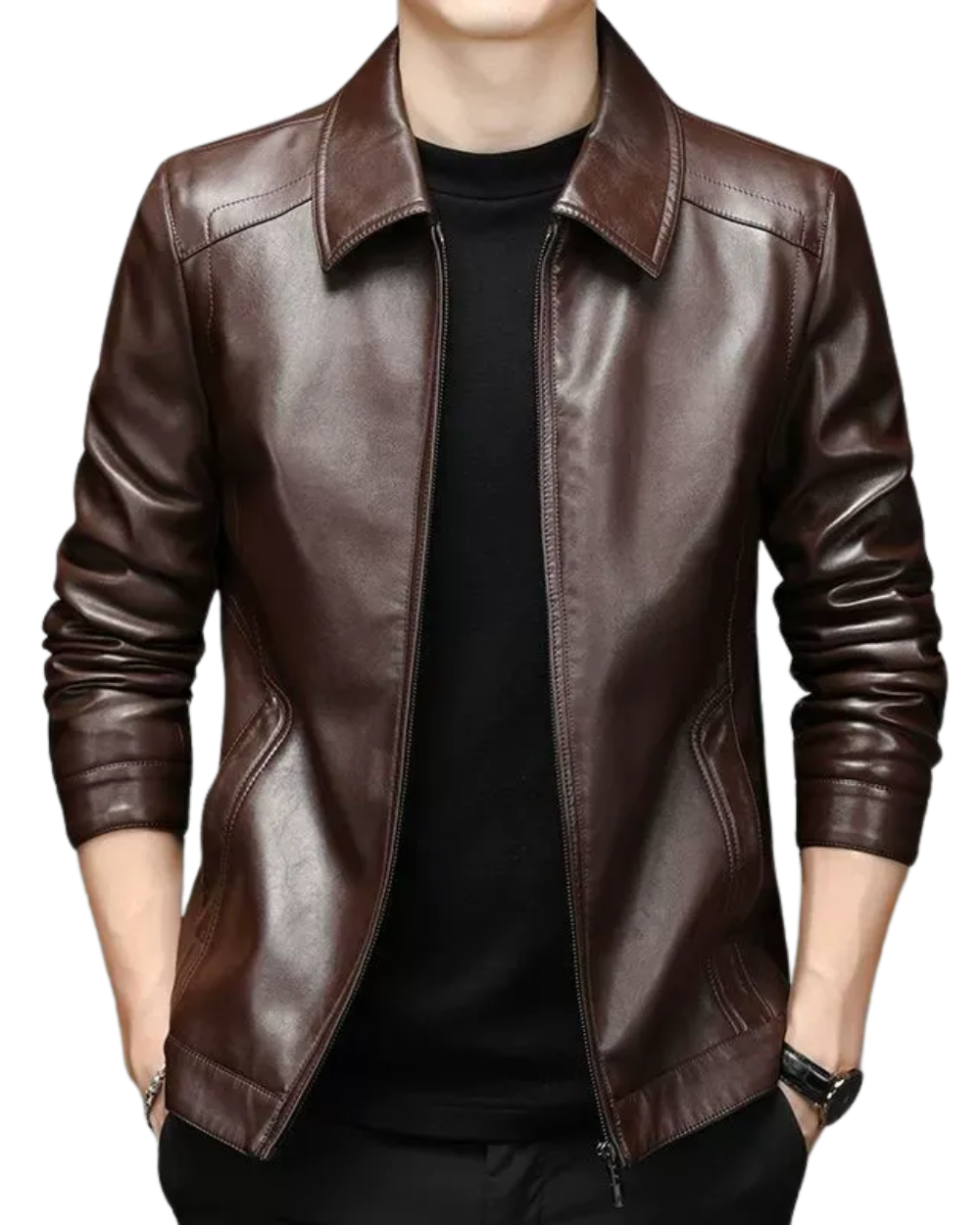Lässige Alltagslederjacke