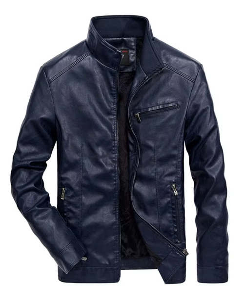 Lässige Lederjacke