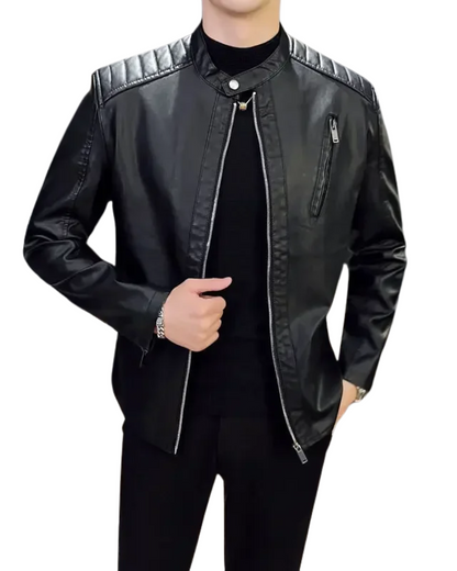 Elegante Klassische Lederjacke