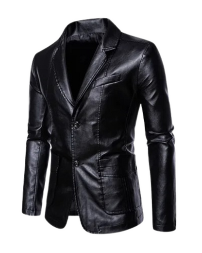 Business Casual Lederjacke