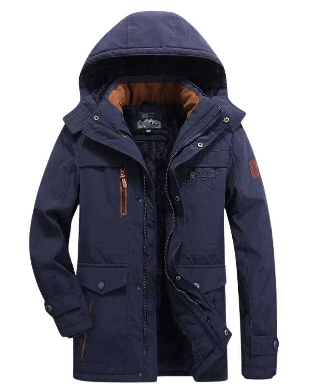 Elegante Gefütterte Winterjacke