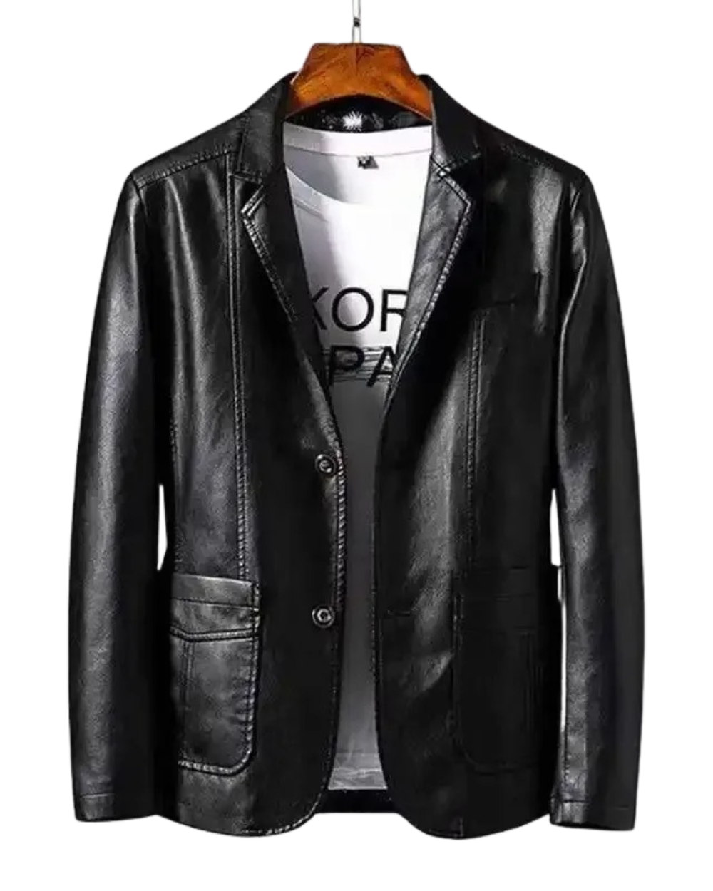Premium Gesteppte Lederjacke