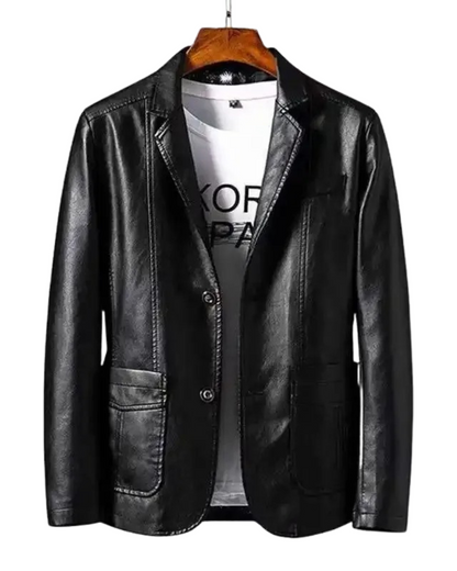 Premium Gesteppte Lederjacke