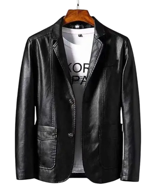 Premium Gesteppte Lederjacke