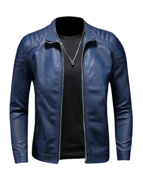 Stehkragen Lederjacke