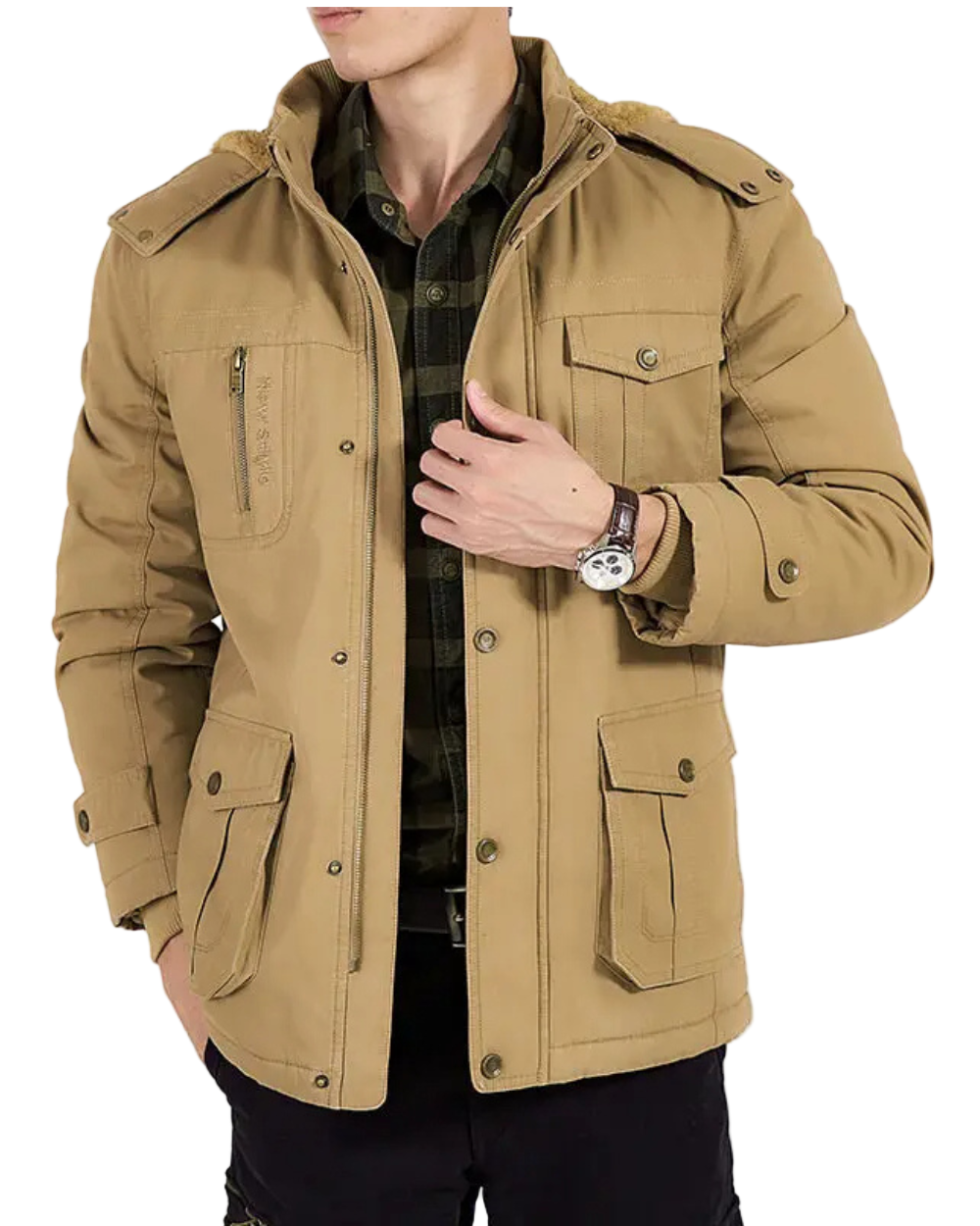 Elegante Gefütterte Bomberjacke